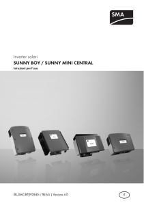 SUNNY BOY / SUNNY MINI CENTRAL - Istruzioni per l`uso