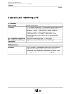 Specialista in marketing APF