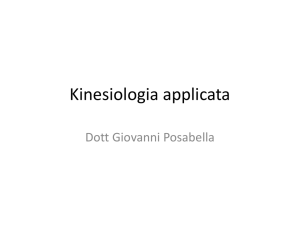 Kinesiologia applicata - Dottor Giovanni Posabella