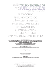 Anno: 2013 - Vol: 2 Num. 4 - Italian Journal of Public Health