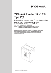 YASKAWA Inverter CA V1000 Tipo IP66