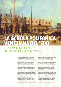 la scuola polifonica veneziana del `5oo