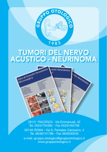 tumori del nervo acustico - neurinoma