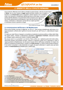 L` EREDITÀ DELLA CIVILTÀ ROMANA - Istituto Italiano Edizioni Atlas