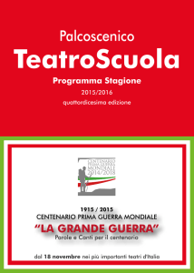 TeatroScuola - Centenario Prima Guerra Mondiale