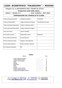 LICEO SCIENTIFICO “PALEOCAPA” ― ROVIGO