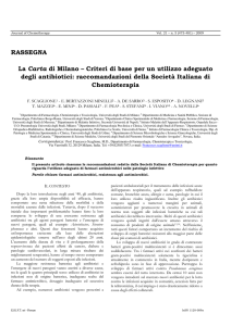 Criteri di base per un utilizzo adeguato degli antibiotici