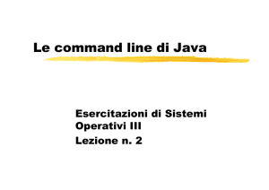 Le command line di Java