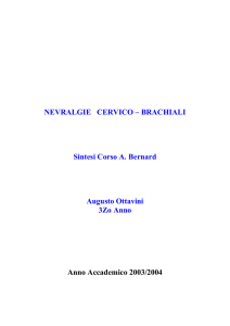 Sintesi nevralgie cervico-brachiali - A.Ottavini (pdf 9k)