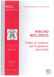 criteri di indirizzo per la gestione del rischio