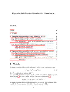 Equazioni differenziali