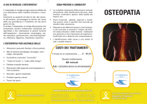 Brochure: Osteopatia