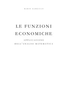 le funzioni economiche - Pagina personale di Gargiulo Mario
