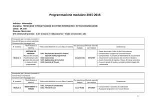 Programmazione modulare 2015-2016