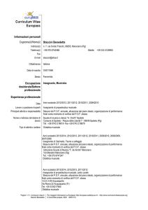 cv staccini - Comune di Marsciano