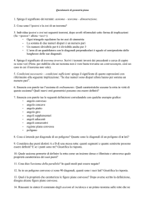 Questionario di geometria piana