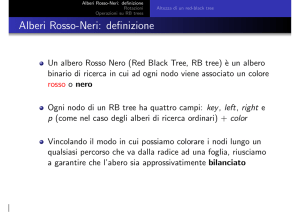 Algoritmi e Strutture Dati - Alberi Rosso-Neri (RB