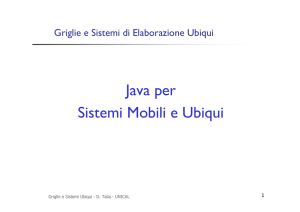 Java per Sistemi Mobili e Ubiqui