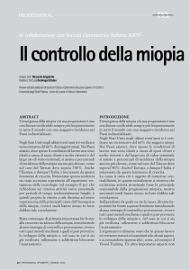 Il controllo della miopia