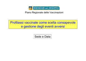 Profilassi vaccinale come scelta consapevole e gestione degli