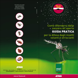 Guida pratica sulla difesa dagli insetti volanti e striscianti