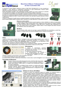 Macchine di Misura Tridimensionali ad Assi Controllati CNC