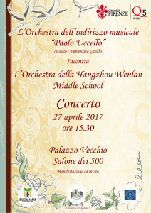 Locandina Concerto Italia Cina