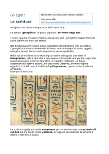 Gli Egizi: La scrittura