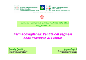 Farmacovigilanza: l`entità del segnale nella Provincia di Ferrara