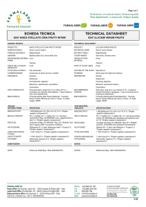 scheda tecnica technical datasheet