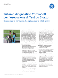Sistema diagnostico CardioSoft per l`esecuzione di Test da Sforzo