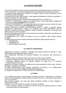 le capacità motorie - Istituto Guglielmo Marconi di Prato
