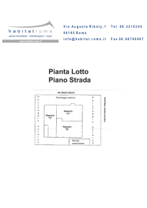 Pianta Lotto Piano Strada