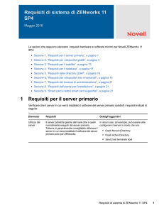 Requisiti di sistema di ZENworks 11 SP4