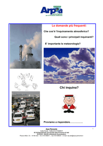 Informativa inquinamento atmosferico