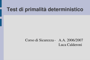 Test di primalità deterministico