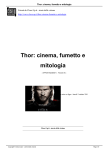 Thor: cinema, fumetto e mitologia - Close