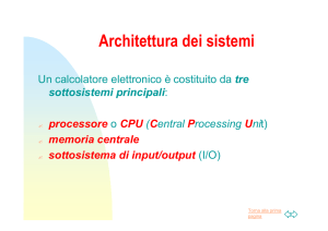 Architettura dei sistemi