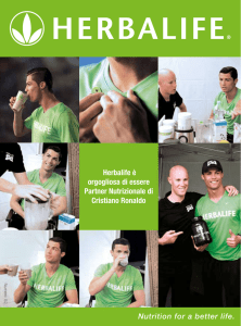 Nutrition for a better life. - Sempre In Forma con Herbalife Nutrition