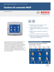 Tastiera di comando MAP - Bosch Security Systems