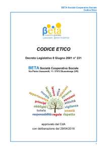 CODICE ETICO BETA 29-04-2016