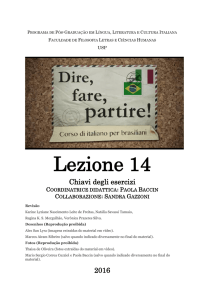 Lezione 14 - Cursos de Extensão da USP