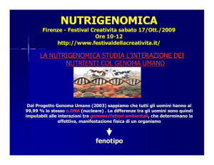 NUTRIGENOMICA