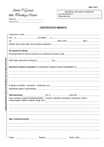 certificato medico - Dr. Zucchini Valentino