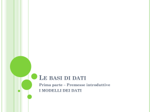 Database : modelli di dati - Istituto Paritario Michelangelo