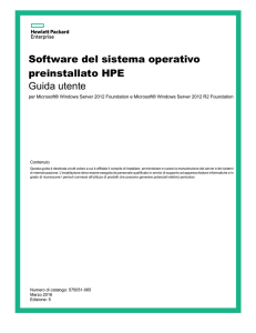 Software del sistema operativo preinstallato HPE Guida utente