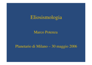 Eliosismologia - Comune di Milano