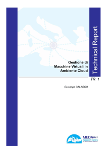 Gestione di Macchine Virtuali in Ambiente Cloud