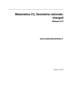 Matematica C3, Geometria razionale: triangoli