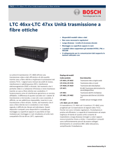 LTC 46xx-LTC 47xx Unità trasmissione a fibre ottiche